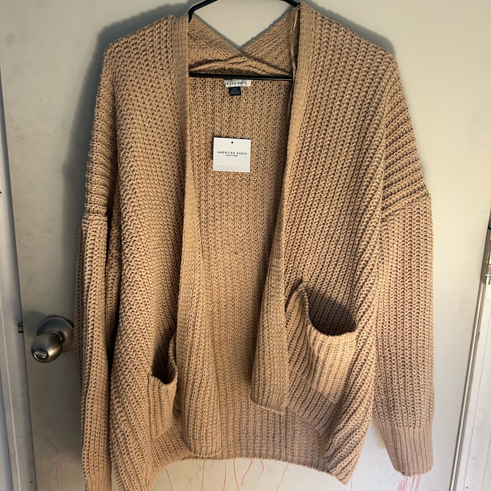 American Eagle Outfitters Women's Beige Cardigan